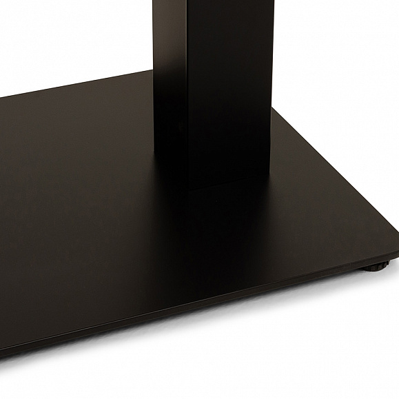 Каффе стол из HPL 110х70см, цвет дуб, подстолье стальное двойное фото 4