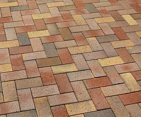 Тротуарная клинкерная брусчатка Feldhaus Klinker 415 galea solea 200*100*45мм