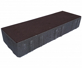 Тротуарная плитка Лидер 40 Паркет 150х450х80 мм Коричневый