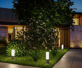 Уличный светильник Elektrostandard IP54 1536 TECHNO LED серый