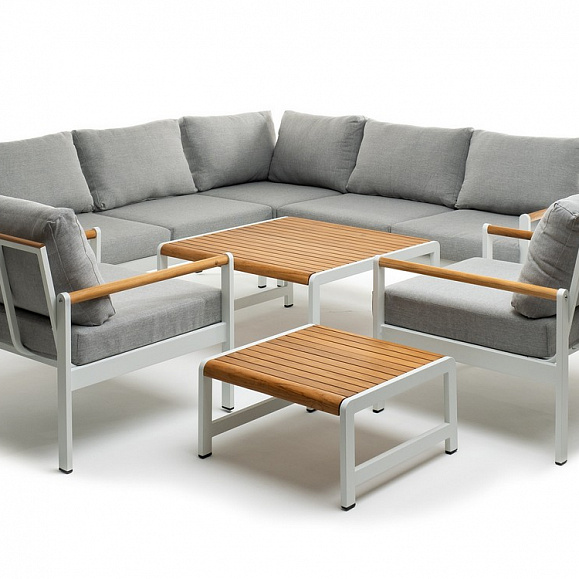 Комплект кофейных столов из алюминия MAYA белый Joygarden фото 3