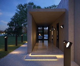 Уличный светильник Elektrostandard Twin 35170/F черный