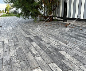 Тротуарная плитка Braer Ригель 320x80x60 мм Colormix Ночь