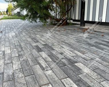 Тротуарная плитка Braer Ригель 320x80x60 мм Colormix Ночь