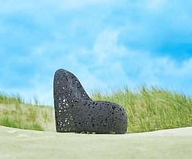 Кресло Vitgarden Self Chair из базальта, цвет черный