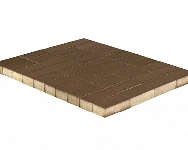 Брусчатка Braer Прямоугольник (кирпич) 100х200х60 мм Коричневый