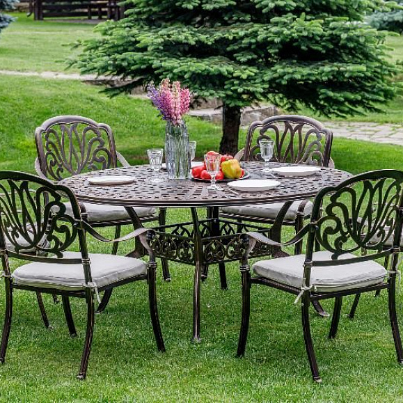 Обеденный комплект Wilhelm Royal Family из алюминия на 6 персон фото 1