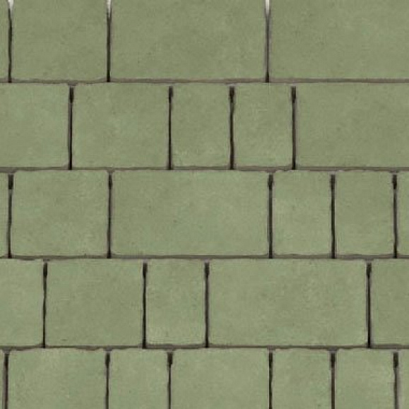 Тротуарная плитка Каменный Век Старый город 60 мм. Зеленый фото 1