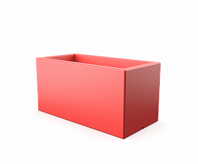 Кашпо Berkano Cubric 80x40 Chili Red