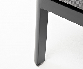 Париж модуль диванный алюминиевый угловой, цвет серый