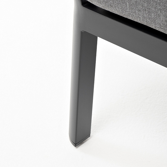 Париж модуль диванный алюминиевый угловой, цвет серый фото 6