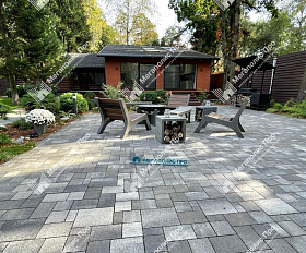 Тротуарная плитка Выбор Мюнхен Б.2. Фсм.6 60 мм Листопад гранит Старый замок