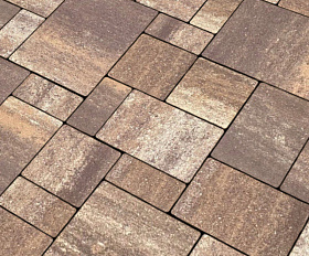 Тротуарная плитка Нобетек Новый город квартет 4НГК6Ф Колормикс №30 Арабика