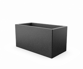 Кашпо Berkano Cubric 80x40 Black Granite