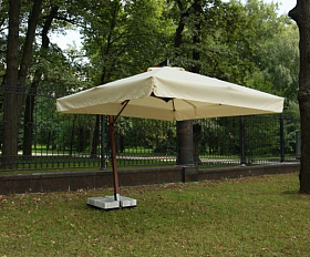 Уличный квадратный зонт Maestro Wood Royal Family с базой