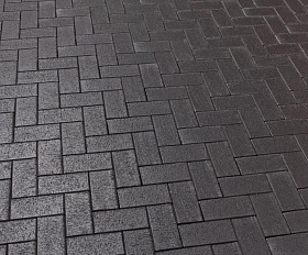 Тротуарная клинкерная брусчатка Feldhaus Klinker 609 umbra ferrum 200*100*52