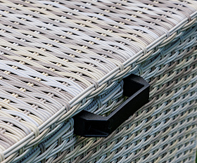 Сундук для хранения Karl 120 Royal Family из искусственного ротанга c колесиками, цвет бежевый