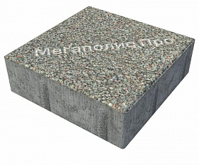 Тротуарная плитка Фабрика Готика Квадрат 200х200х60 мм Сильвер 10