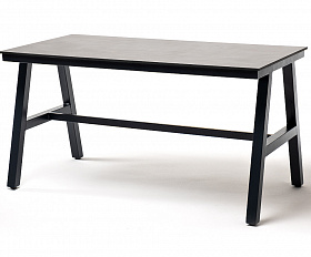 Рио стол из HPL 140х70см, H75, цвет столешницы серый гранит