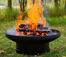 Костровая чаша чугунная Concretika Premium D80Z, толщина 12 мм