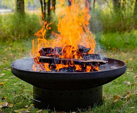 Костровая чаша чугунная Concretika Premium D80Z, толщина 12 мм