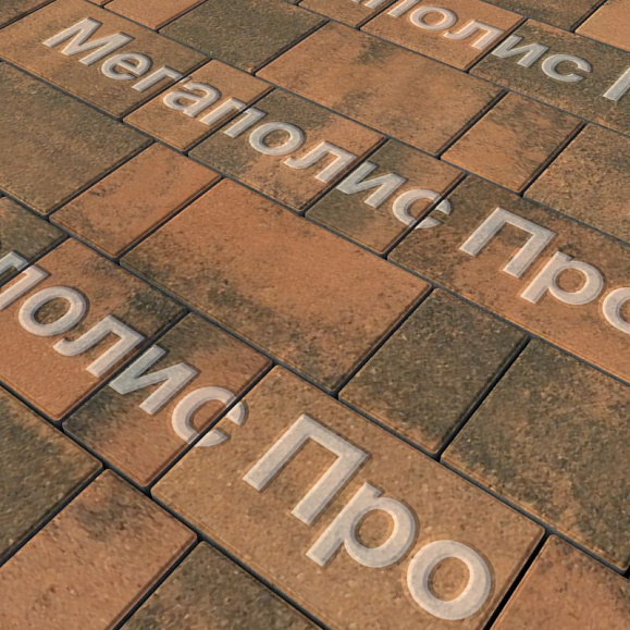 Тротуарная плитка Выбор Старый город Листопад А.1.Фсм.4 40 мм. Мустанг фото 2