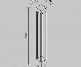 Ландшафтный светильник Elbe Maytoni O424FL-L10GF цвет Графит