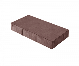 Тротуарная плитка Нобетек Прямоугольник 4П6ф 400x200x60 Красно-коричневая