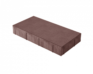 Тротуарная плитка Нобетек Прямоугольник 4П6ф 400x200x60 Красно-коричневая