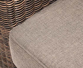 Диван трехместный Боно 4SIS из искусственного ротанга, цвет коричневый