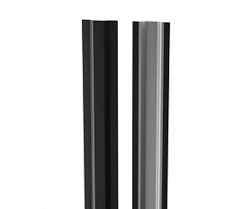 Планка декоративная жалюзи (нащельник) Металлопрофиль Blackout Pe Standart 0,45 RAL9005