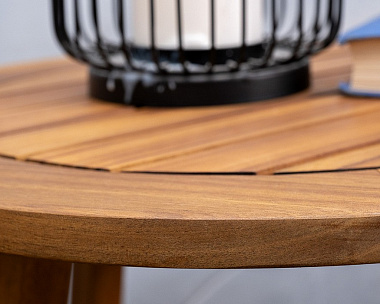 Стол садовый кофейный из акации ROUND Joygarden
