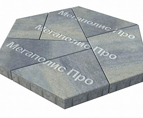 Тротуарная плитка Выбор Оригами Б.4.Фсм.8 80 мм Искусственный камень Габбро