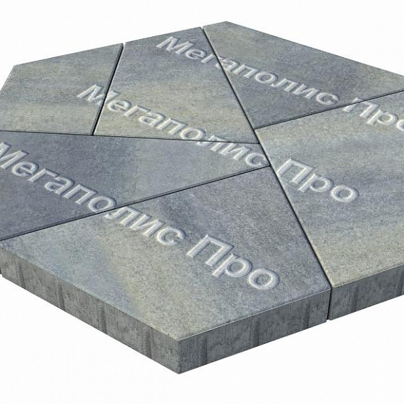 Тротуарная плитка Выбор Оригами Б.4.Фсм.8 80 мм Искусственный камень Габбро фото 2