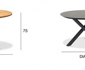 Комплект обеденной мебели Timra AL-R Brafritid антрацит/черный, алюминий