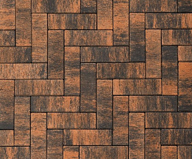 Тротуарная плитка 342 механический завод Паркет 240x80x60мм ColorMix Сидней