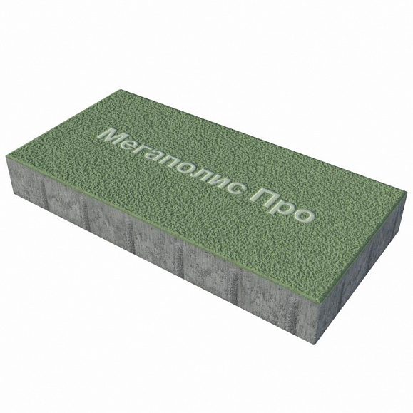Тротуарная плитка Выбор Прямоугольник Б.5.П.10 600х300х100 мм Зеленый Гранит фото 1