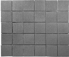 Тротуарная плитка Braer Лувр Квадрат 200х200х60 мм Серый