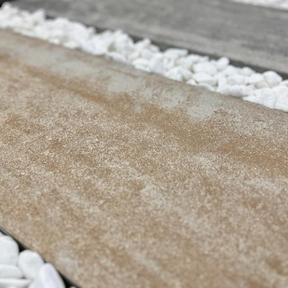 Пошаговая плита для дорожек 600х300х80 мм Песочно-белая фото 2