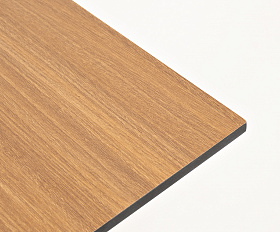 Каффе интерьерный стол из HPL квадратный 70х70см, цвет дуб