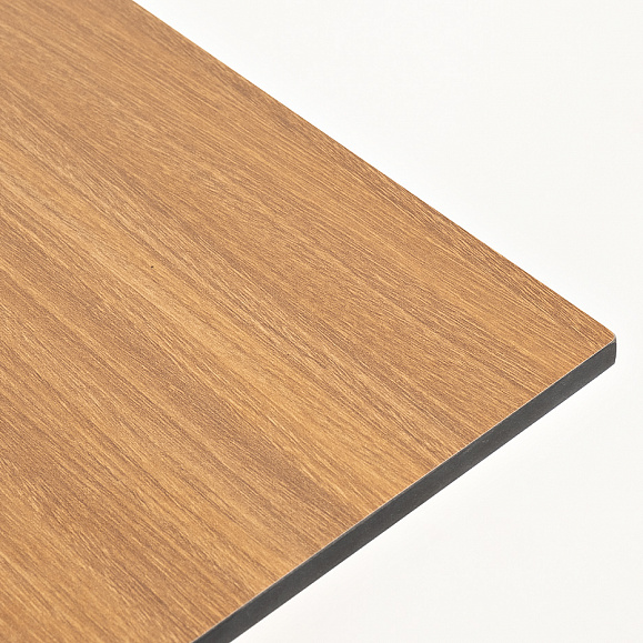 Каффе интерьерный стол из HPL квадратный 70х70см, цвет дуб фото 3