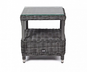 Столик кофейный Форио 4SIS из искусственного ротанга, цвет графит