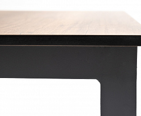 Канны журнальный столик из HPL 90х60, H40, каркас темно-серый (RAL 7024), цвет столешницы дуб