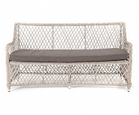 Диван Латте 4SIS двухместный из искусственного ротанга, цвет бежевый