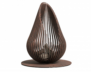 Костровая чаша Vitgarden LOCUS ONE corten из стали 120x80x80 см