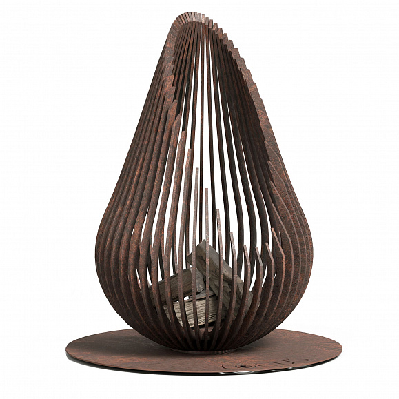 Костровая чаша Vitgarden LOCUS ONE corten из стали 120x80x80 см фото 2