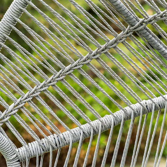 Подвесное кресло Апулия 4SIS из искусственного ротанга, цвет серый фото 6