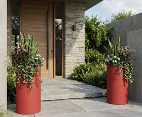 Кашпо Concretika Тюб Макси D40H60 Ред 3000