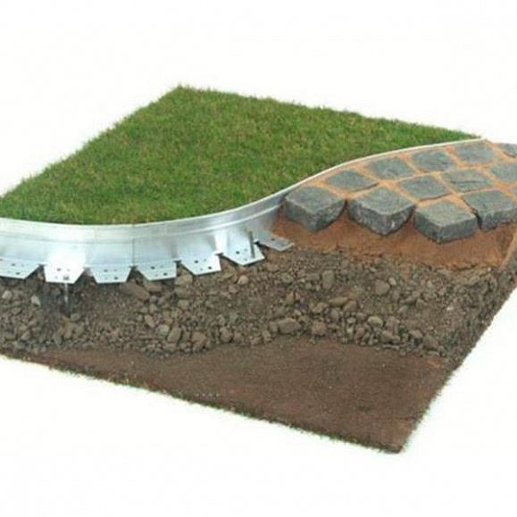 Бордюр алюминиевый h100, L2500, b76 фото 5