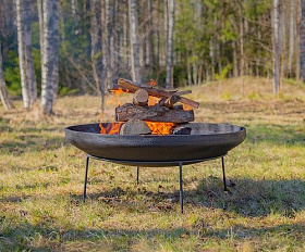 Костровая чаша чугунная Concretika Premium C80, толщина 12 мм